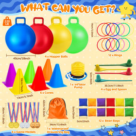 JOY SPOT vibrant carnival cones for quick obstacle course setups.