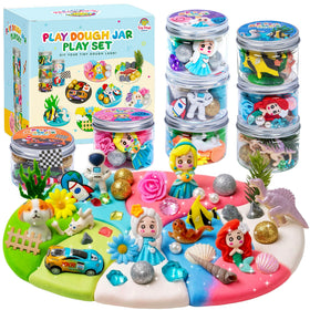 JOY SPOT! Ice Princess kit with colorful dough for imaginative play and fine motor skills.