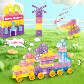 JOY SPOT Easy-Clean Set - soap-and-water cleanup makes tidy playtime simple.
