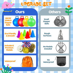 JOY SPOT egg spoon relay kits for fun, safe team relays.