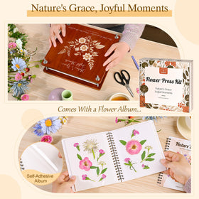Joy&Grace flower album for preserving pressed blooms and keepsakes