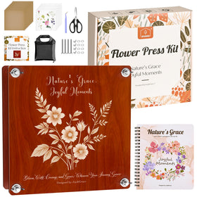 Joy&Grace large flower press cover with durable embossing for display-worthy blooms
