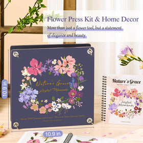 Joy&Grace large press board with floral pattern for bigger blooms.