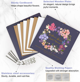 Joy&Grace wooden pressing plates deliver stable, reusable press results.