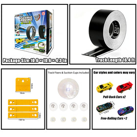 JOYANDRO roll-up track stores compact after play