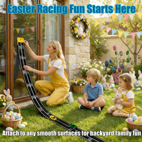 JOYANDRO track suction cups securing on wall for vertical races