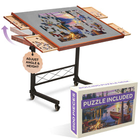 JOYBERRI puzzle-station-bonus-puzzle adds extra challenging fun with the included 1000-piece puzzle