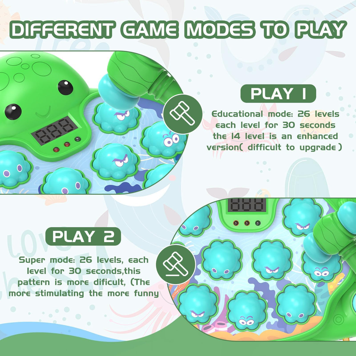 JOYBLI Octopus Vitality Strike Game glow effect during mode transitions