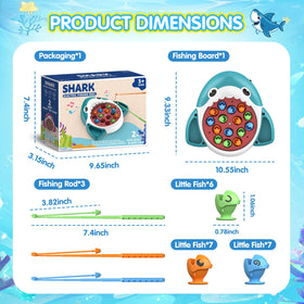 JOYBLI three magnetic poles enabling versatile solo or group fishing games