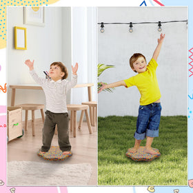 Joybond balance board features rounded edges to protect feet and floors.