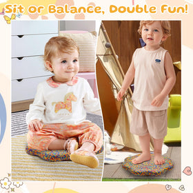 Joybond balance board supports standing poses, core challenges, and gentle workouts.