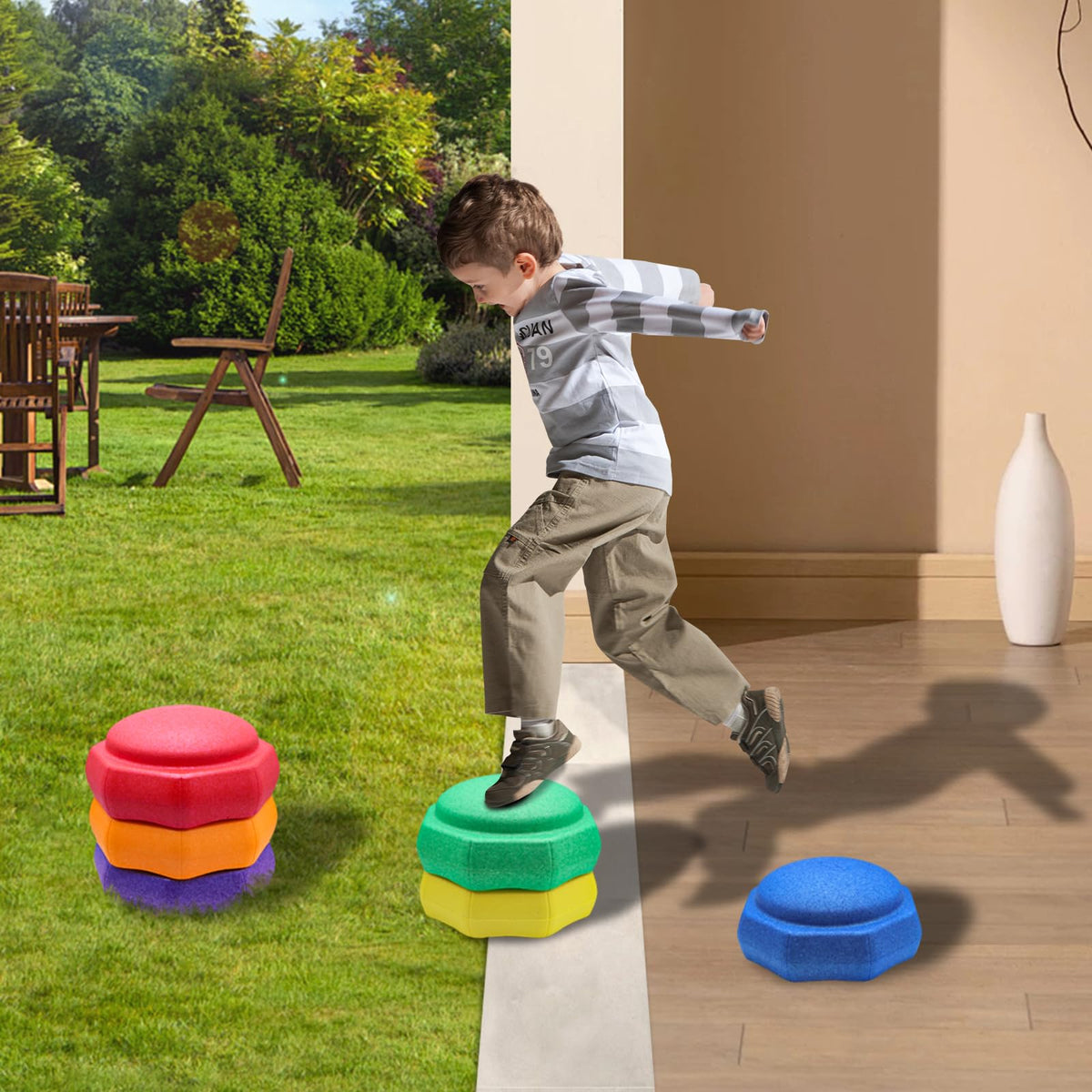 Joybond stacking stones sparks imagination and fine motor planning.