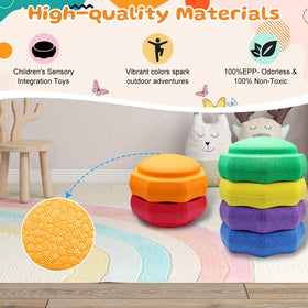 Joybond stepping stones double as color-learning organizers for tidy play.