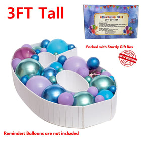 JoyBox Design color-ready frame invites personalized balloon styling.