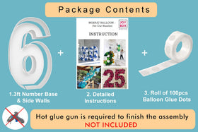 JoyBox Design 3ft mosaic kit uses thick foam board for durable displays.