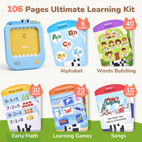 JoyCat 106-card flash-card deck—alphabet and vocabulary practice.
