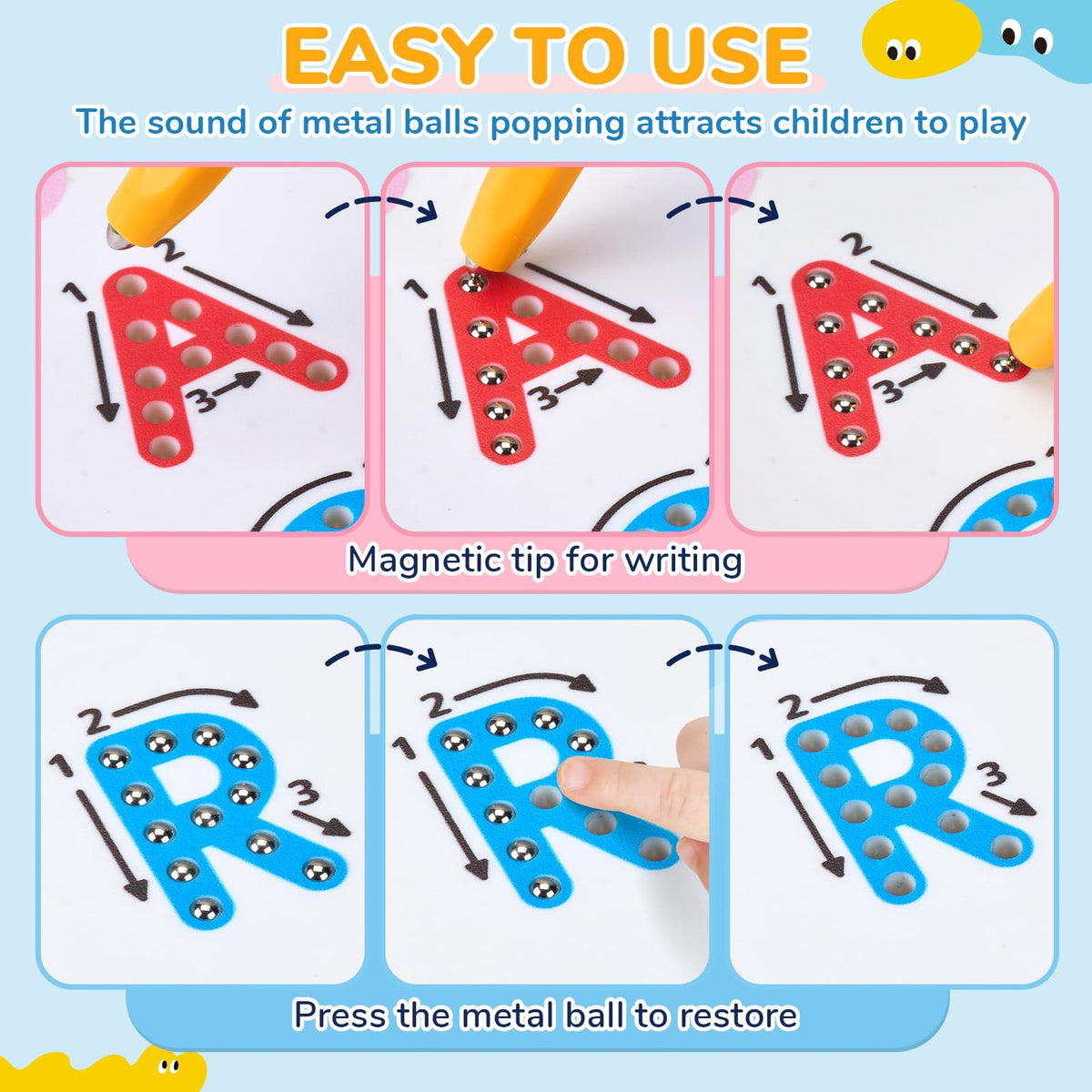 JoyCat ABS plastic construction ensures durable, safe learning.