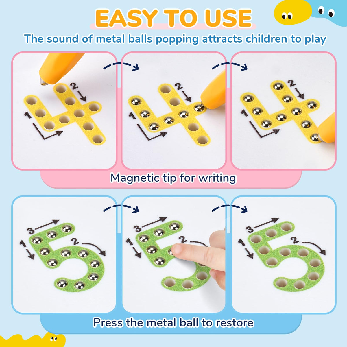 JoyCat ABS plastic with smooth edges for safety.