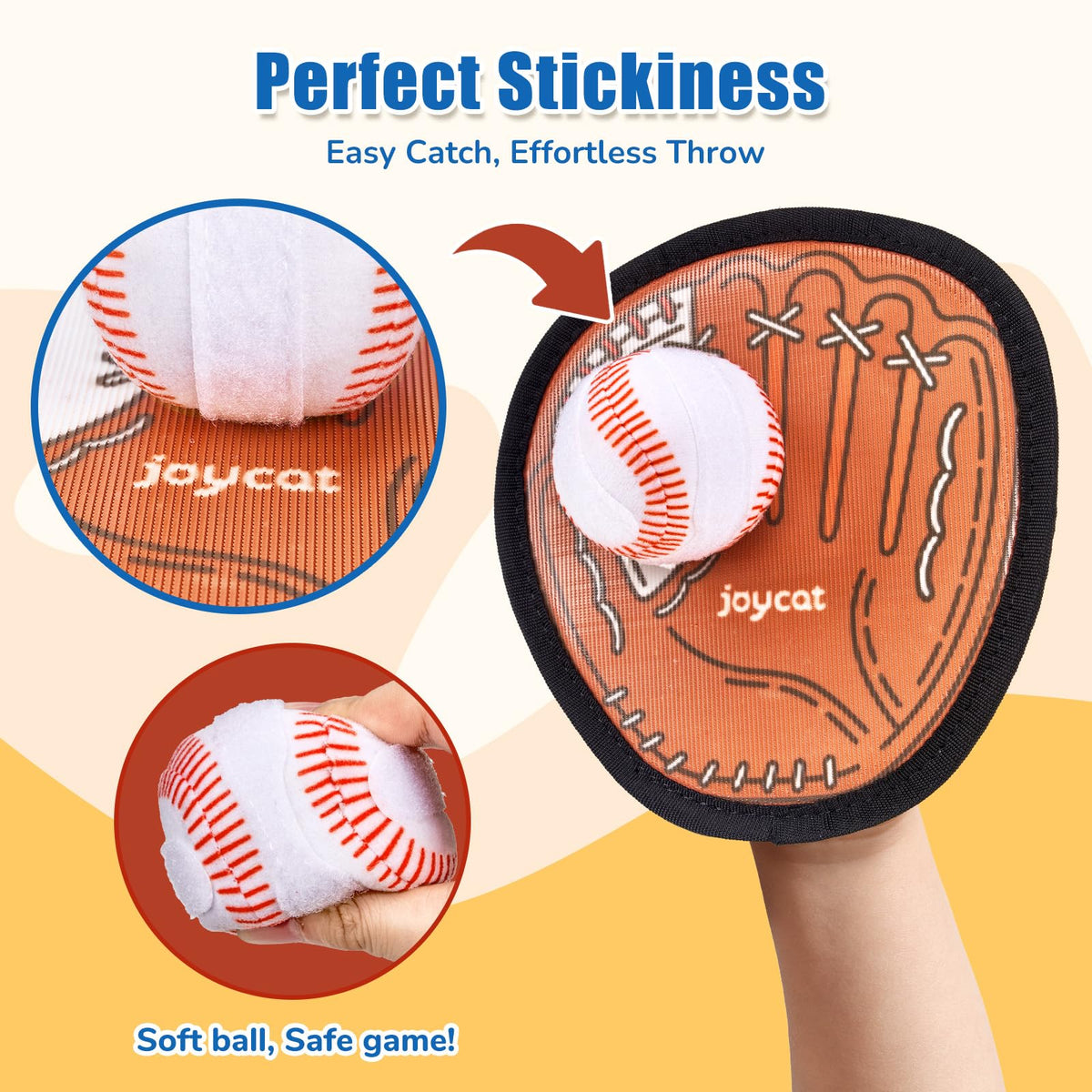 JoyCat adjustable strap fits all hand sizes for inclusive play.