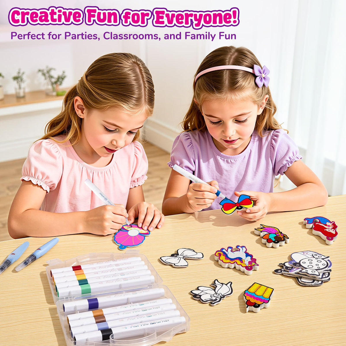JoyCat Art Kit offers cuttable wall-hanging string for flexible display.