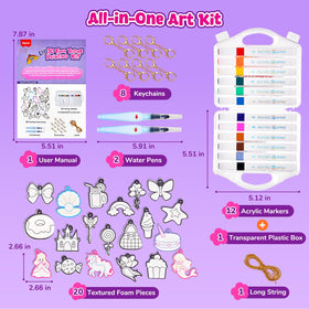 JoyCat Art Kit's guided outlines support stress-free coloring for kids.