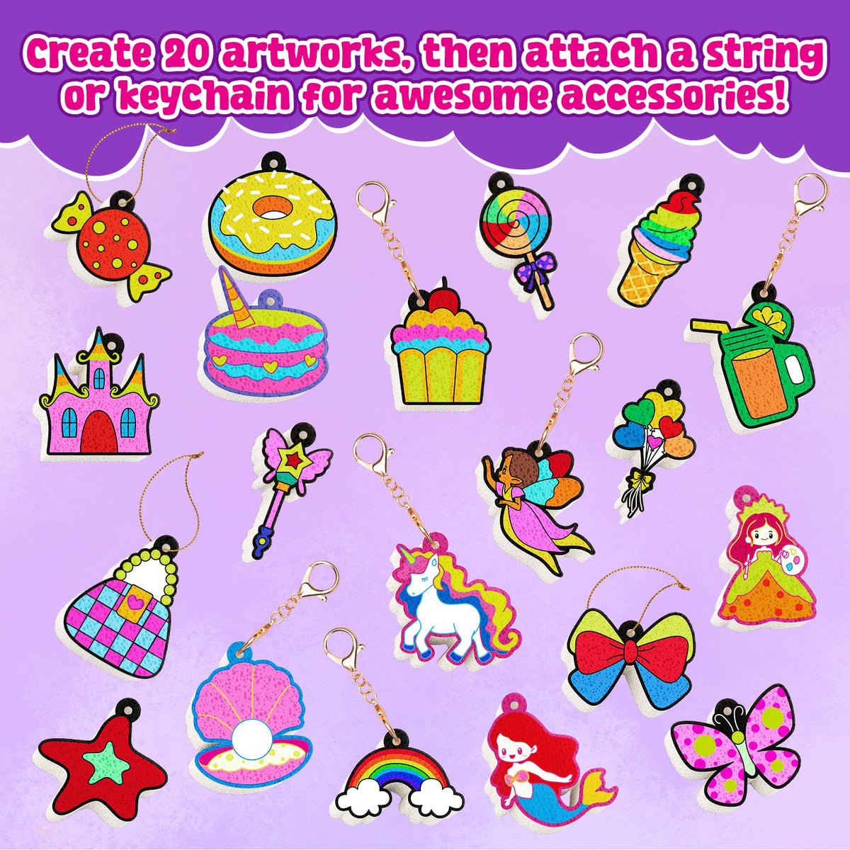 JoyCat Art Kit includes a step-by-step instruction sheet for beginners.