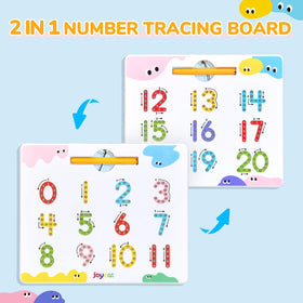 JoyCat back board showing numbers 12-20 for complete practice.