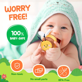 JoyCat Beehive Crinkle Wings provide soft, engaging textures