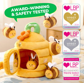 JoyCat Bee Squeaker and Rattle stimulate auditory feedback