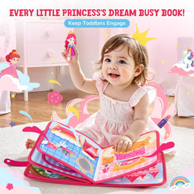 JoyCat busy book snap learning page; introduces snaps safely.