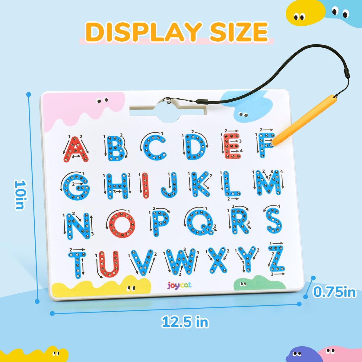 JoyCat classroom-ready board supports kindergarten drills and preschool skills.