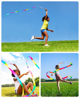 JoyCat classroom ribbon decor adds color to routines and group performances.