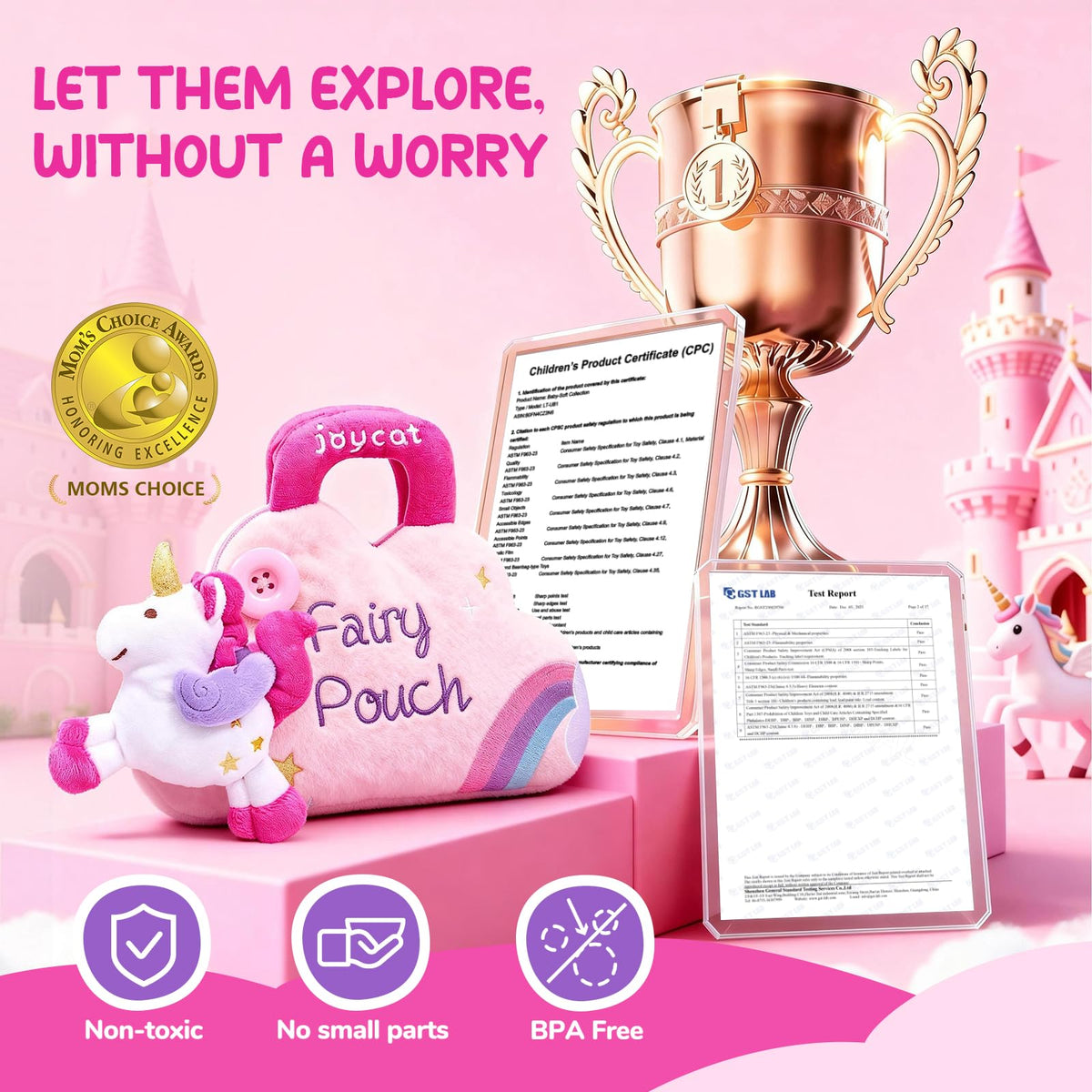 JoyCat cloud purse makeup palette accessory for color imagination and storytelling during play.