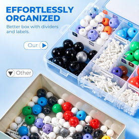 JoyCat color-coded atomic balls providing immersive 3D molecule visualization