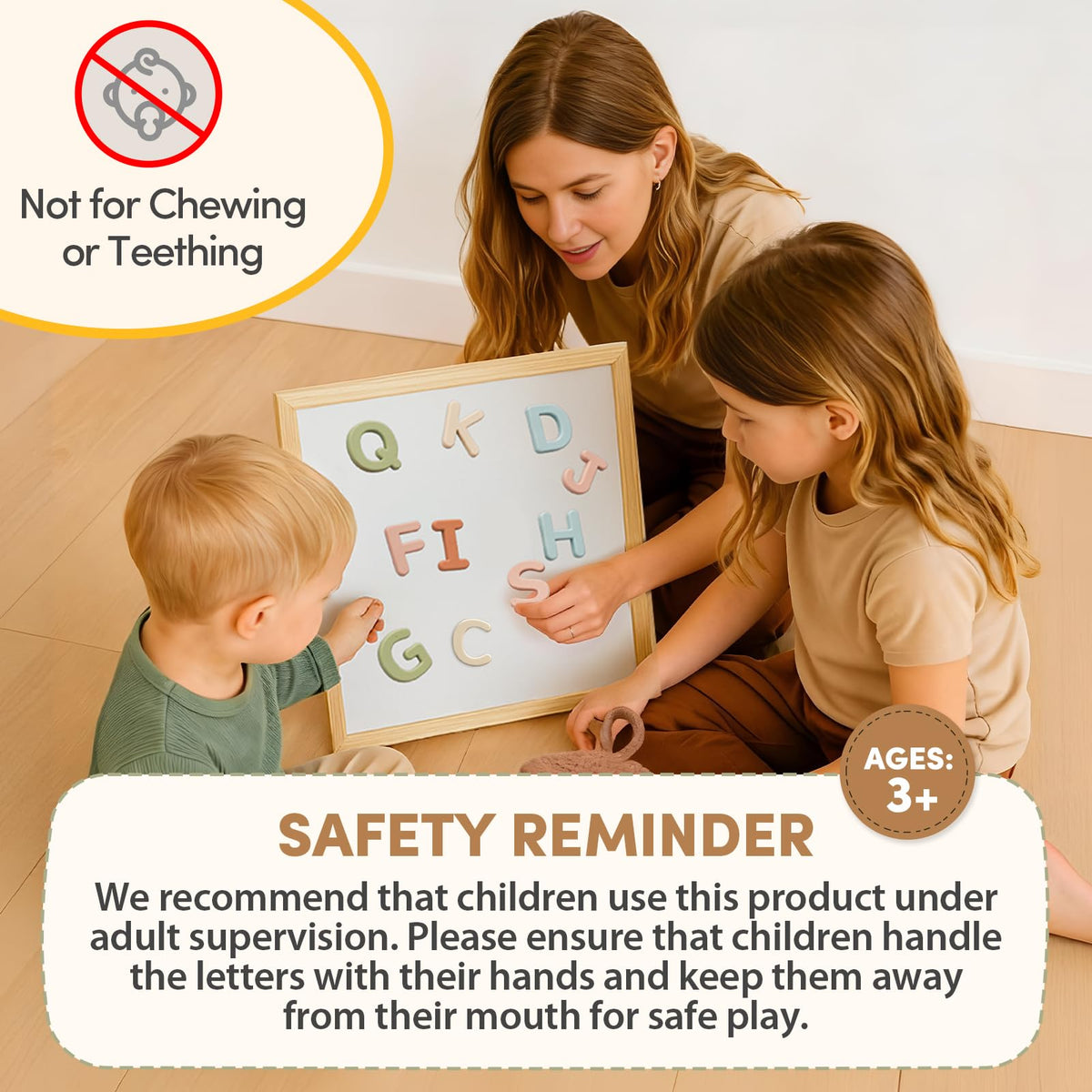 JoyCat chunky 2.05-inch letters for small hands during play.