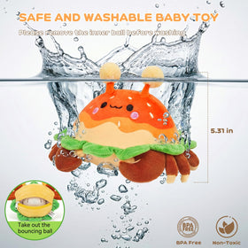 JoyCat crab toy uses Type-C recharge for long play sessions.