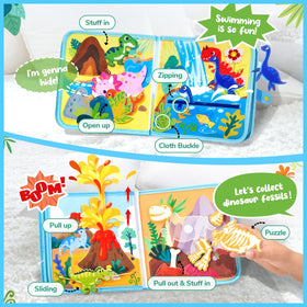 JoyCat busy-book lacing page supports concentration and coordination in toddlers