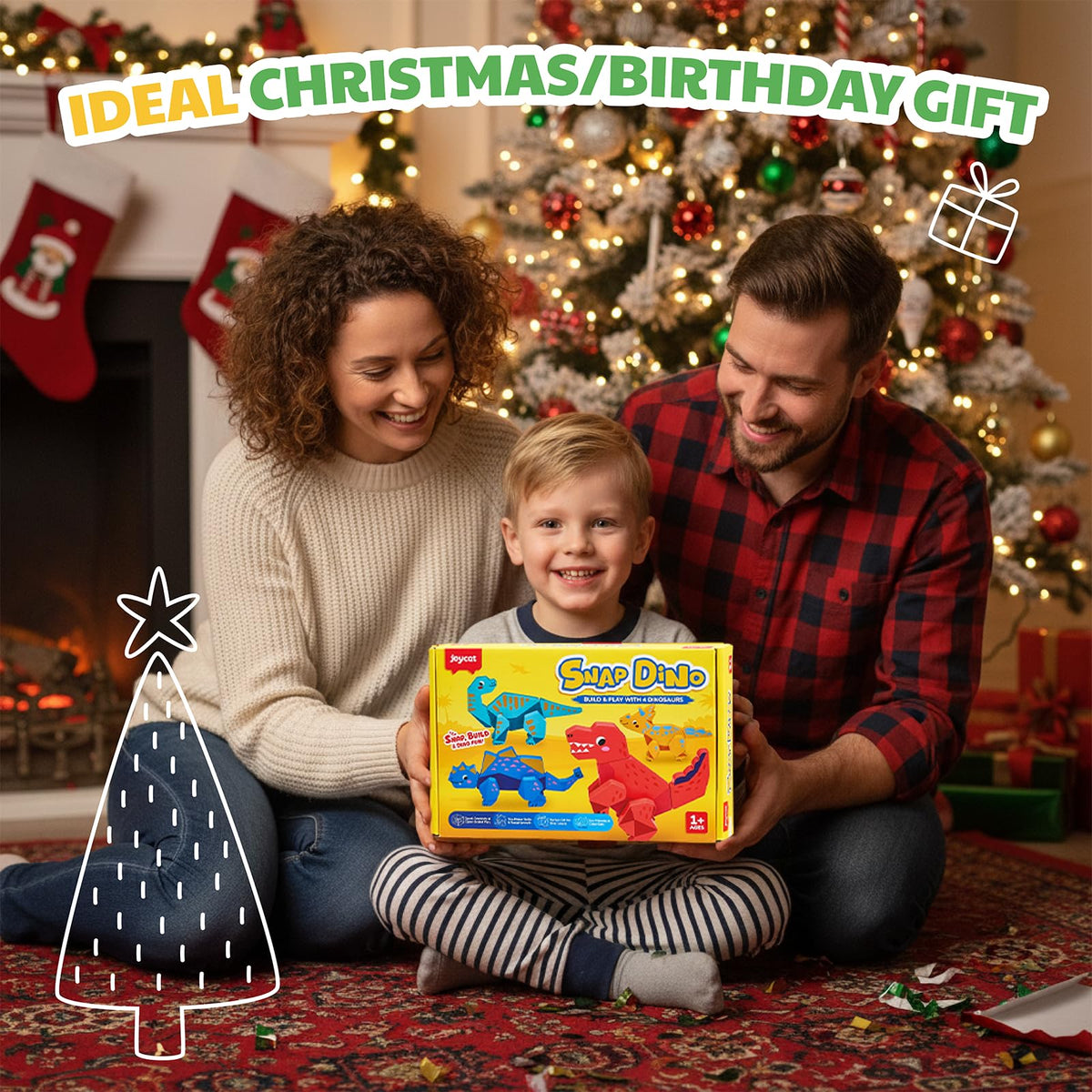 JoyCat four-dinosaur kit offers varied options for group or solo play sessions.
