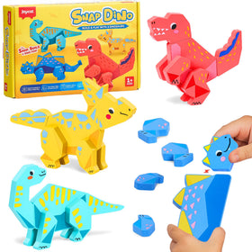 JoyCat dinosaur pieces assembly promotes steady fine motor development for toddlers.