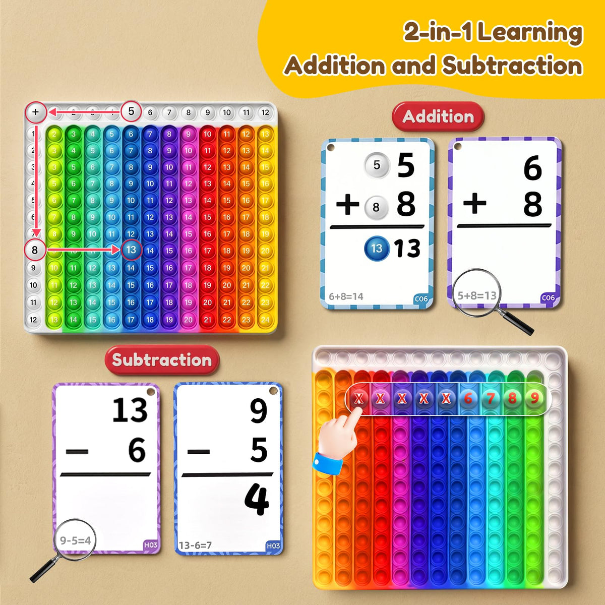 JoyCat double-sided flash cards support quick review and independent practice
