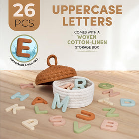 JoyCat letters with embedded magnets securely attach to metal surfaces.