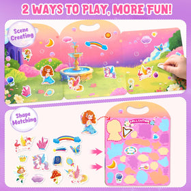 JoyCat fairies sticker page—vibrant scenes spark imagination.