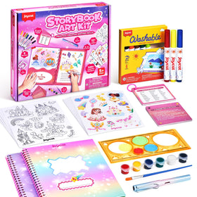 JoyCat Fantasy Storybook Art Kit cover promotes creative writing for kids