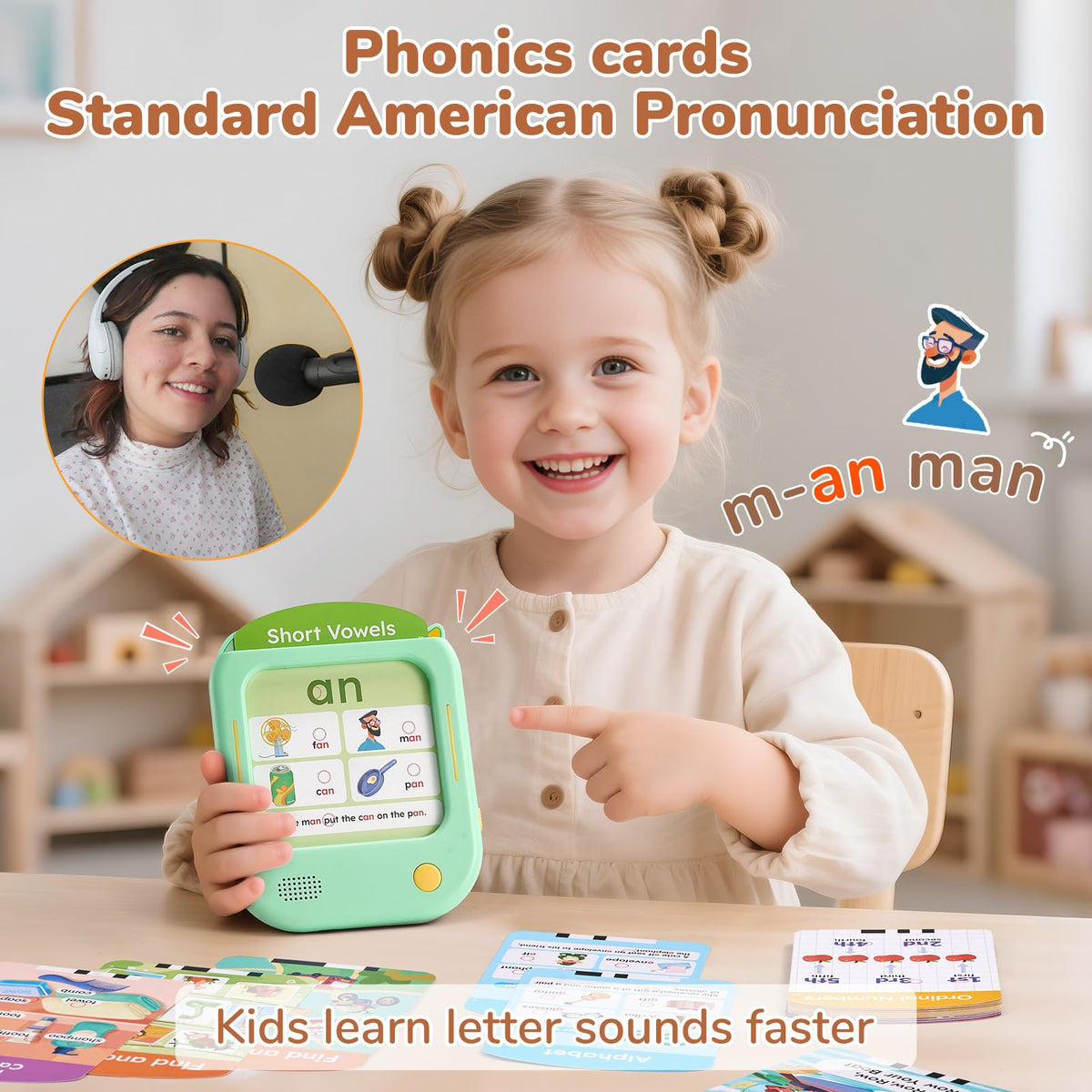 JoyCat flash cards math basics section for early counting.