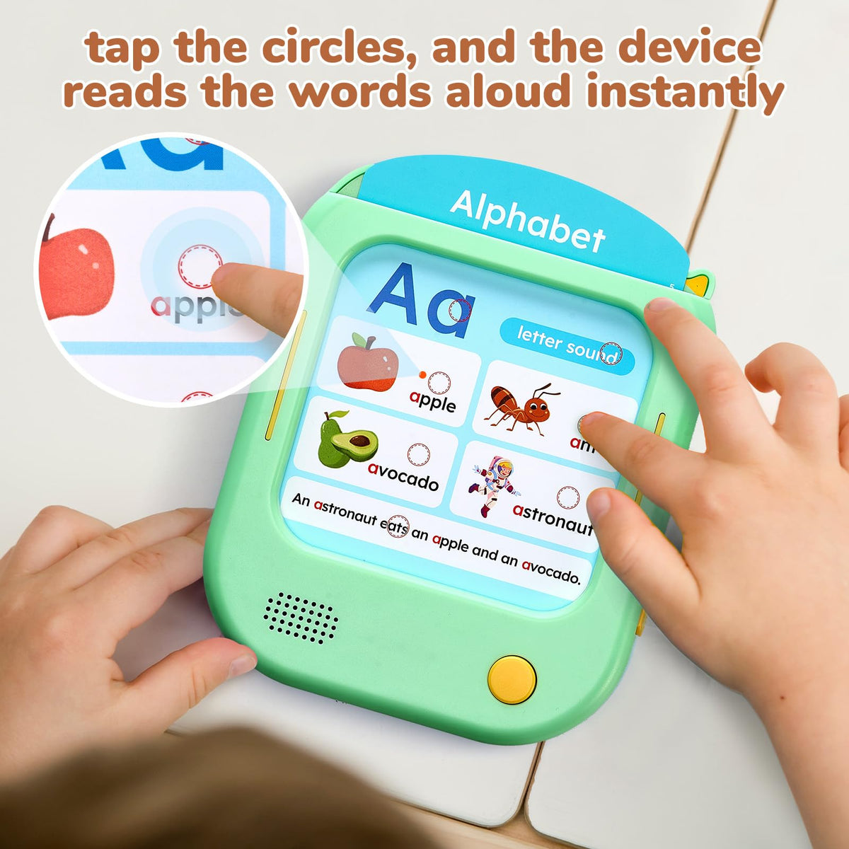 JoyCat flash cards short vowels page for phonics practice.