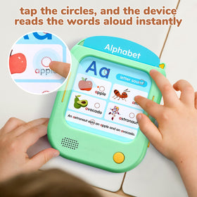 JoyCat flash cards short vowels page for phonics practice.