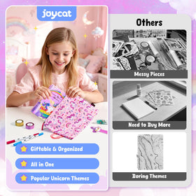 JoyCat glitter tapes add decorative borders for bright, personalized pages