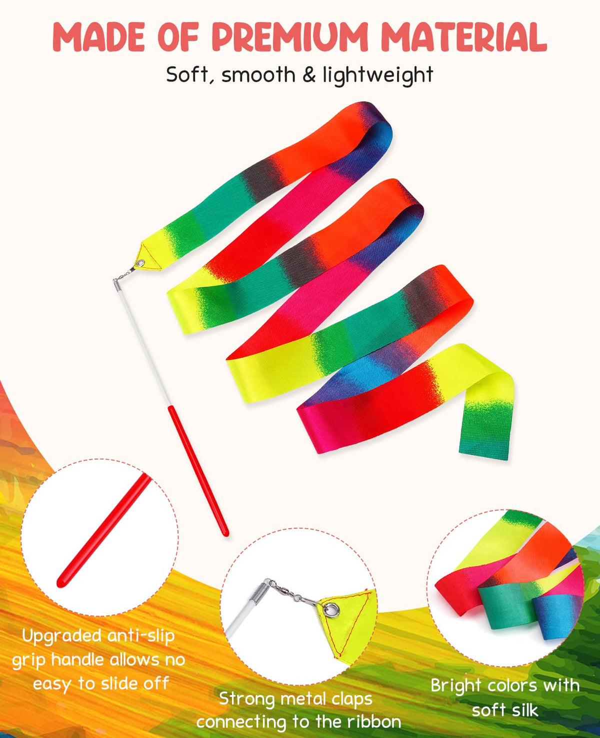 JoyCat kids-activity ribbons support imaginative play and active movement.