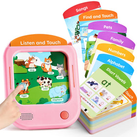 JoyCat Kids Learning Tablet front view for screen-free learning.