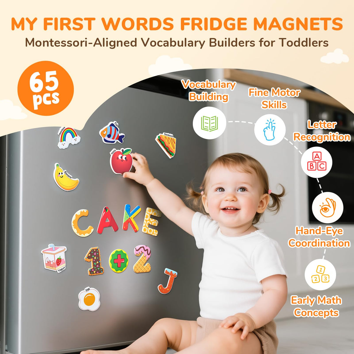 JoyCat magnets featuring numbers 0-9 to support counting skills